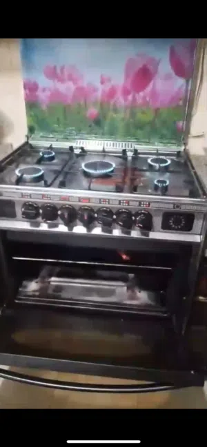 فرن غاز ناشونال مع مايكرويف كونتي فاخر