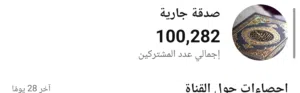 قناة يوتيوب 100 الف مشترك للبيع مشتركين كلهم عرب للبيع بسعر مغري
