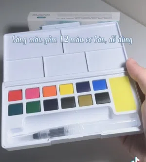 الوان مائية مع باليت 12 لون