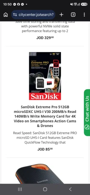 We are seeking the SanDisk Extreme Pro 512GB microSD card.