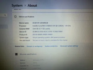 Laptop dell vostro