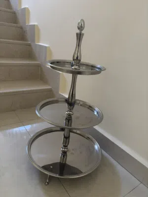 صحن ضيافه ستينلس ستيل الثقيل