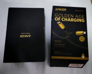 كابل Anker PowerLine+ III USB-C مع Lightning بطول 6 أقدام - ذهبي