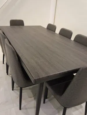 10 chairs and dining table
