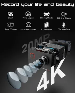 كاميرا apexcam m90 pro مستخدم اسبوعين فقط