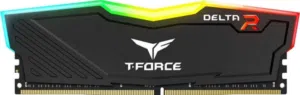 Team group T-Force Delta RGB 16GB (16GBx1) DDR4 3600MHz Memory - Black