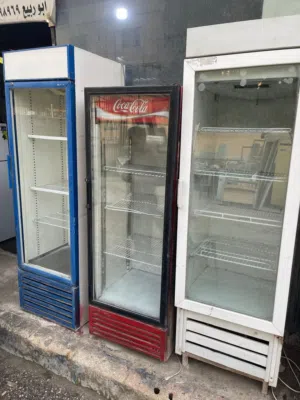 ثلاجات عرض باب واحد وبابين تبريد ممتاز شغالات مية فحص فريزر بطح مختلفه ثلاجة بيبسي ثلاجة كولا