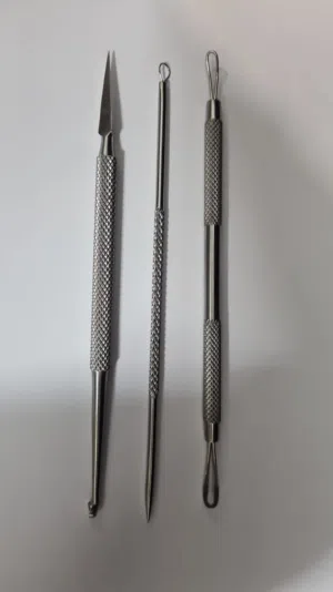 Blackhead Facial Spot Acne Pimple Remover Stainless Extractor Comedown Tool 3PCS