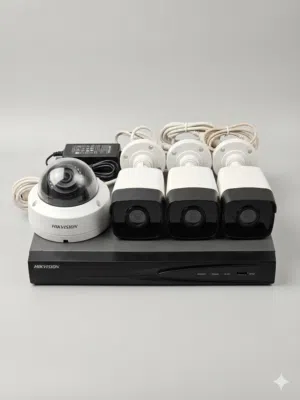 Hikvision 4 Chanel 2Tb Hardest Nvr 4 camera 4mp  complete se