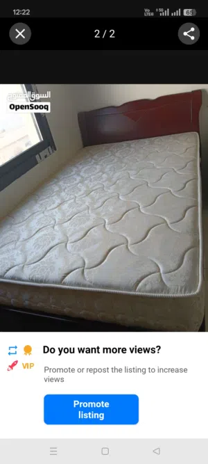 Bed and mattress