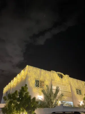 زينة إضاءة المنزل للزفاف house lighting decoration for wedding