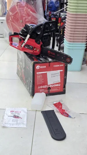 منشار قص حطب بترول حجم صغير 12 انش مكينة كبيرة 52 سيسي شركة EDON قطع خشب البترول اشجار ماركة ممتازة