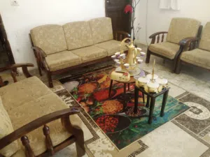 طقم مورس تفصيل خشب زان سبع مقاعد