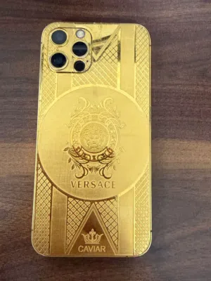 iPhone 12 Pro solid gold Versace