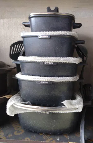 Dessini Non-Stick Granite Cookware Set – 5 Pieces