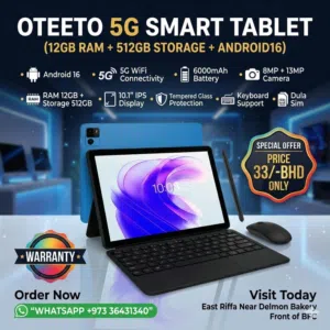 New 5G Smart Android Tablet 10" Screen Dual Sim 12GB RAM 512GB Storage With Keyboard+Cover