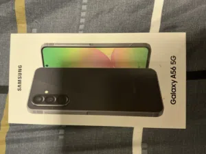 galaxy a56 5g for sell in a good condition works perfectly fine with a box and a charger