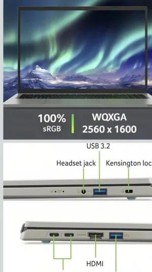 Ultra i7 Acer Vero 16inch 3k display