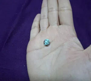 حجر فيروز ايراني نشابوري طبيعي  natural nishapur turquoise feroza stone