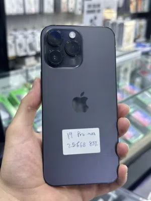 iPhone 14 Pro max 256GB  Battery 85%- شرق اوسط مدخل خط  معاه الكرتونه