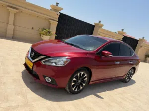 نيسان سنترا 2019 خمري معتمدة أمريكية بصالون سيدان مزودة بمميزات حديثة