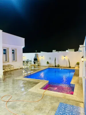 استراحة جاهزة  للايجار يومي