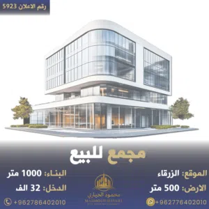 رقم الاعلان (5923) فرصتك للاستثمار في احدى عروضنا المميزة وهو مجمع تجاري مميز ذو دخل ثابت