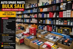 Auto Spare Parts Bulk Stock for Sale – Business Closing – AED 150,000 Inventory