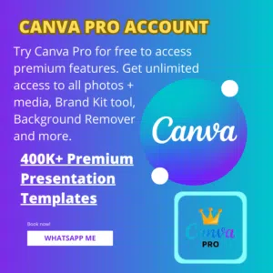 Canva pro account premium template
