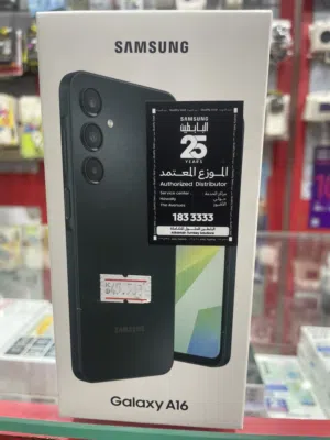 للبيع جلاكسي A16 جديد بالكرتون رام 4 ذاكره 128 يشغل كل البرامج كفاله البابطين