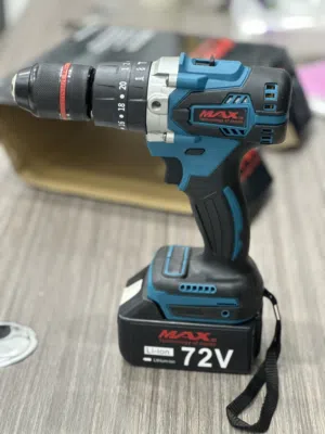 دريل للفك والتركيب يعمل بالبطارية من شركة MAX بطاريات حجم كبير قوة في الفك والتركيب وثقب الجدار
