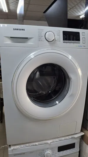 غساله سامسونج 7 كيلو 1200 دوره لون ابيض ايكو ببل توفير عالي انفرتر بحاله ممتازه جدا