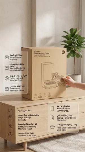 جهاز إطعام الحيوانات الأليفة الذكي من شاومي (Xiaomi Smart Pet Food Feeder)