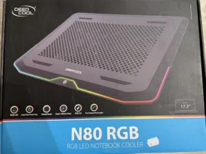DeepCool N80 RGB Metal Panel 2x140mm Fans up to 17.3" Notebooks