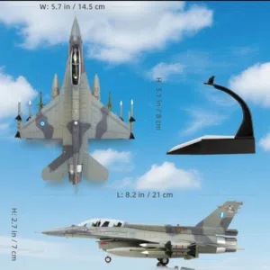 مجسم طائره F16 حديد  تفاصيل دقيقه جدا  قياس 1/72