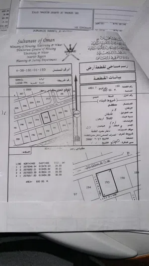 Residential Land for Sale in Al Dakhiliya Sumail
