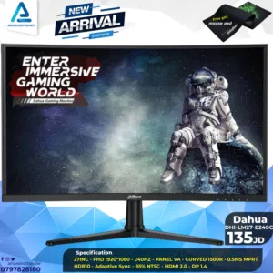 شاشة داهوا Monitor Dahua 27inch 240Hz بافضل الاسعار