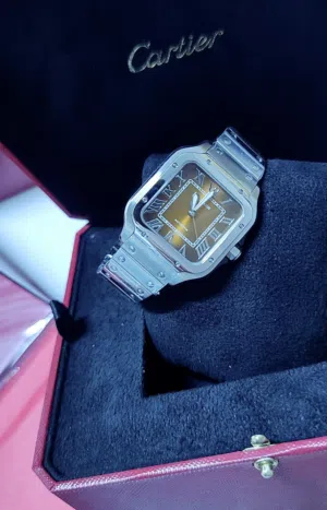 Cartier High quality Steel Automatic Men watch ساعة كارتييه رجالية أوتوماتيكية عالية الجودة من الفو