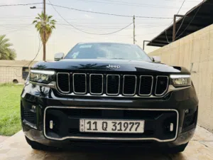 جيب كراند شيروكي اوفر لاند خليجية موديل 2024 وكالة هارلم مغلفة PPF  ماشية 3 الف كفالة عامة