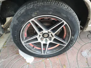 جنط المنيوم النجمه مع كوشوك قياس 15 بحالة جيدجدا للبيع