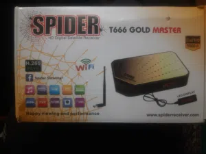 ريسيفر سبايدر T666 gold استخدام اسبوع للبيع