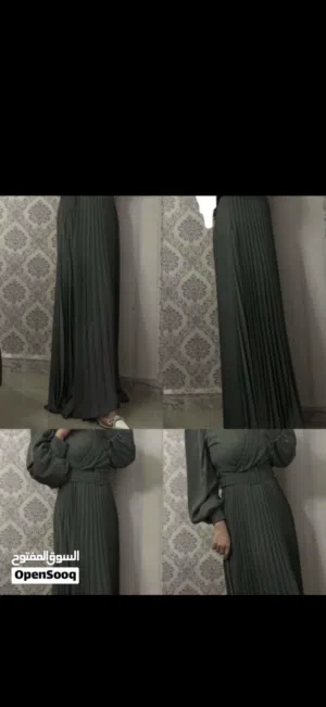 فستان اخضر فخم