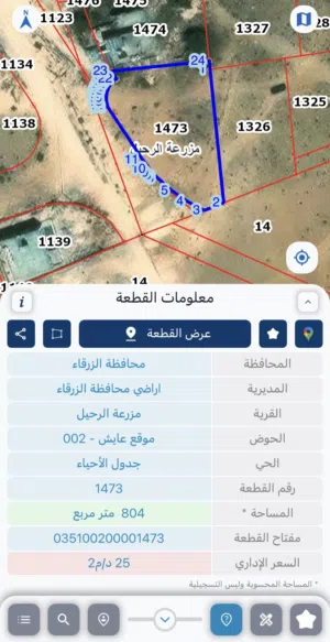 Residential Land for Sale in Zarqa Al-Bustan