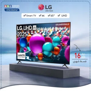 اقساط بدون دفعه اولى ( شاشة ال جي Tv LG 65inch 4K )