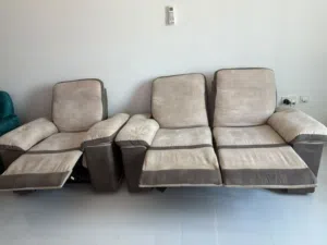 Used Recliner Sofa Set for Sale • Age: 2.5 Years • Price: 70 OMR (Negotiable) • Location: Ghala
