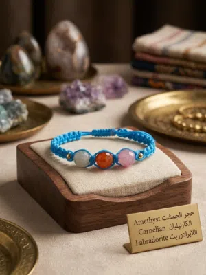 اساور احجار كريمة
