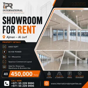 Showroom for Rent in Ajman – Al Jurf  Prime Commercial Space