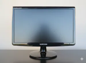 شاشة سامسونج مع طابعة hp