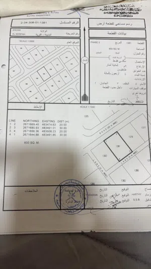 Residential Land for Sale in Al Batinah Saham