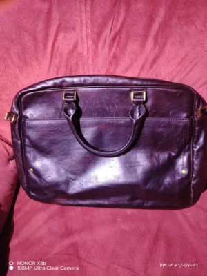 جلد اصلي ايطالي شنطة مستندات و لابتوب مونتو بلانك